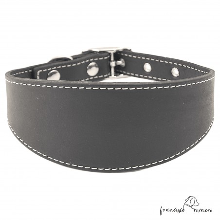 Collar para Galgo sin Forro Interior Negro