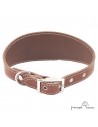 Collar para Galgo sin Forro Interior Chocolate