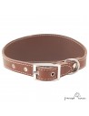Collar para Galgo sin Forro Interior Chocolate