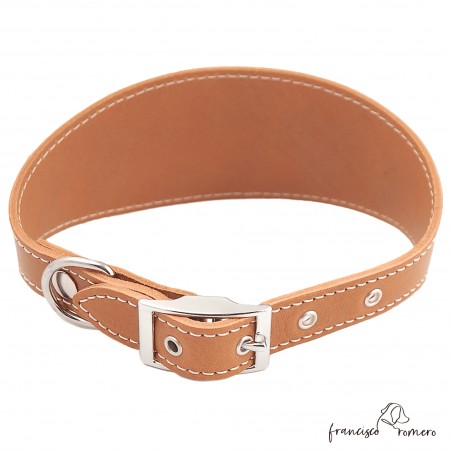 Collar para Galgo sin Forro Interior Caramelo