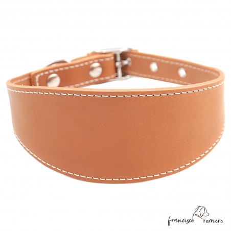 Collar para Galgo sin Forro Interior Caramelo