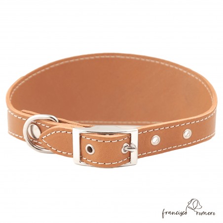 Collar para Galgo sin Forro Interior Caramelo