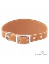 Collar para Galgo sin Forro Interior Caramelo