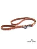 Correa para perros piel vaquetilla Caramelo