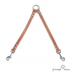 Amarre para perros piel de Ubrique Caramelo