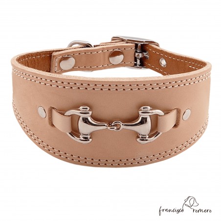 Collar para Galgo Estribo Plata Natural