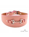 Collar para Galgo Estribo Plata Rosa