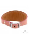 Collar para Galgo Estribo Plata Rosa