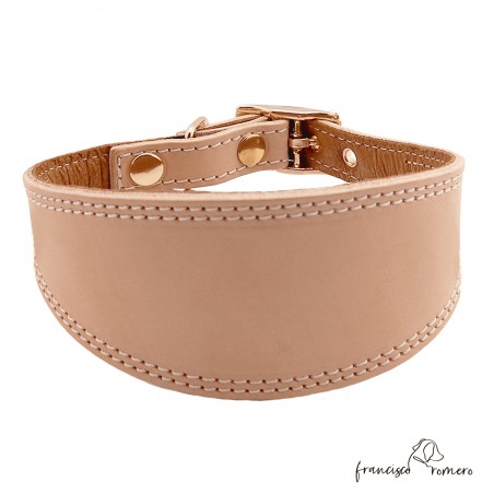 Collar para Galgo Liso Oro Natural