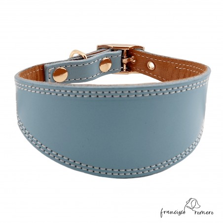 Collar para Galgo Liso Oro Celeste