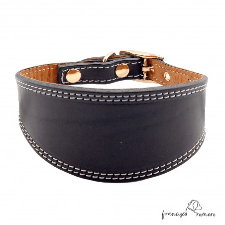 Collar para Galgo Liso Oro Negro