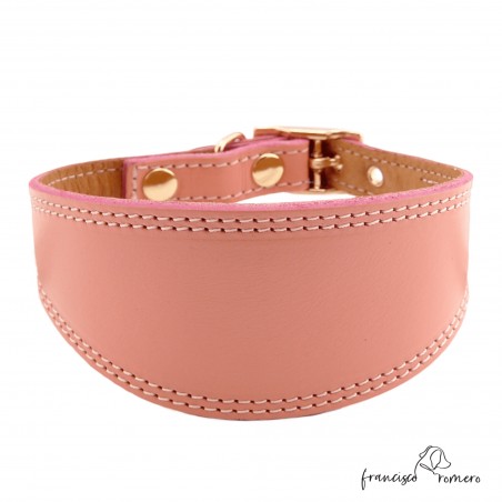 Collar para Galgo Liso Oro Rosa