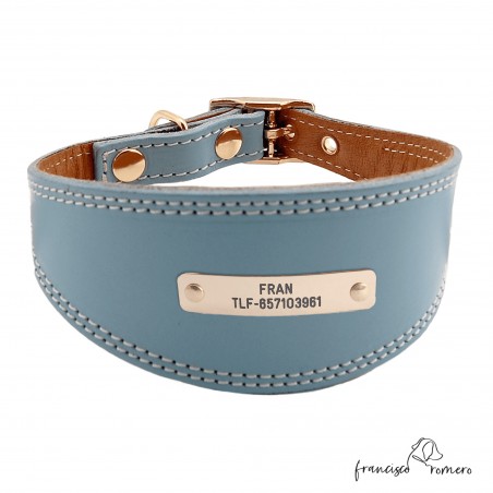 Collar para Galgo personalizado Oro Celeste