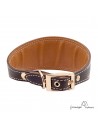 Collar para Galgo Estribo Oro Marrón
