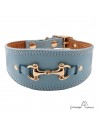 Collar para Galgo Estribo Oro Celeste