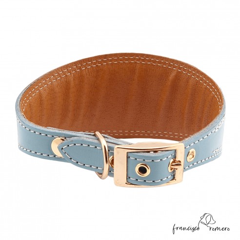 Collar para Galgo Estribo Oro Celeste