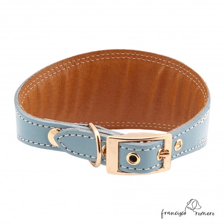 Collar para Galgo Estribo Oro Celeste