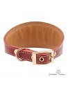 Collar para Galgo Estribo Oro Rojo