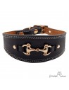 Collar para Galgo Estribo Oro Negro