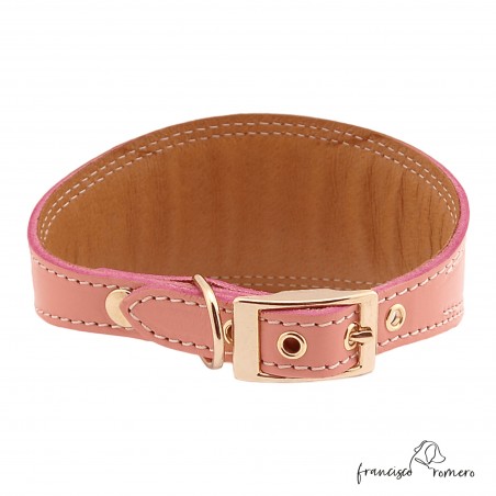 Collar para Galgo Estribo Oro Rosa