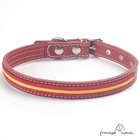 Collar de piel de vaquetilla con...