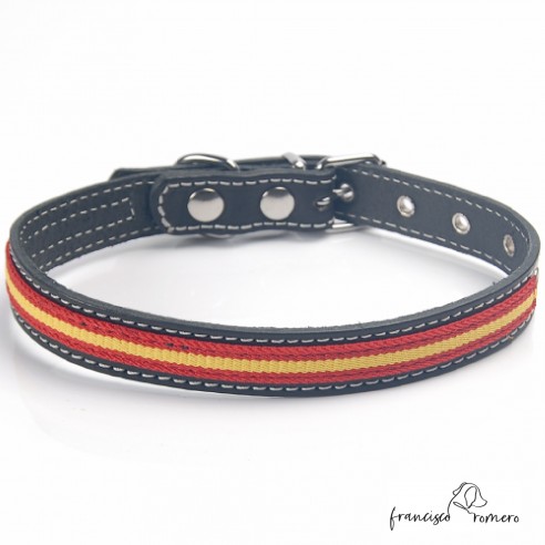 Collar de piel de vaquetilla con...