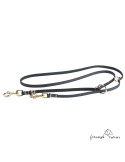 Correa Multiposicional Regulable Colección 10x4 Negra para perros