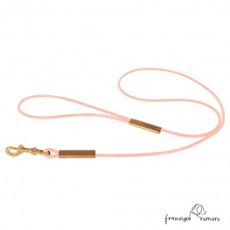 Correa Cordón Redondo 4 mm Latón Natural para perro