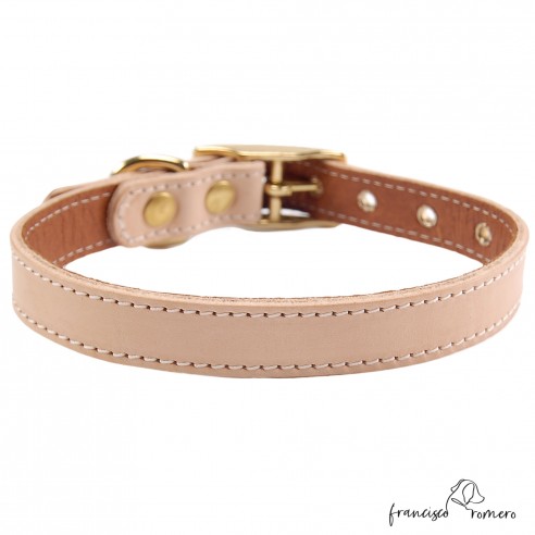 Collar doble piel de vaquetilla con...