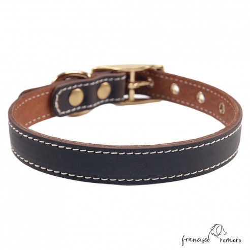 Collar doble piel de vaquetilla con...