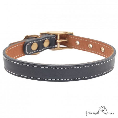 Collar doble piel de vaquetilla con...