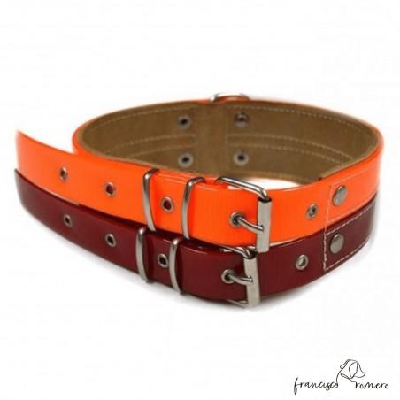 Collar para perros de rehala 5 cm 2 tiras 2 hebillas