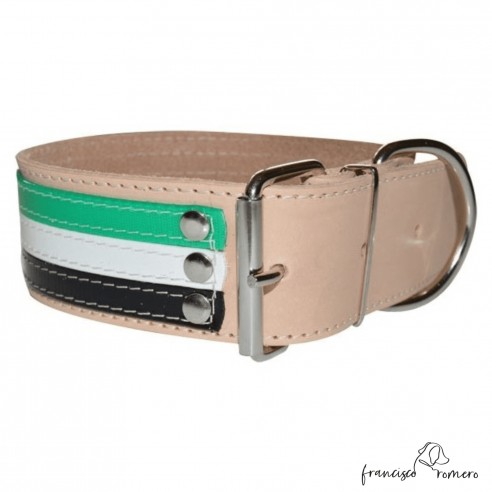 Collar para perros de rehala 5 cm...