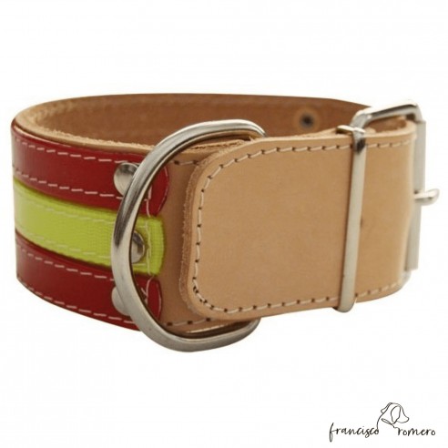 Collar para perros de rehala 5 cm...