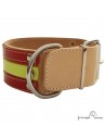 Collar para perros de rehala 5 cm tres colores una hebilla