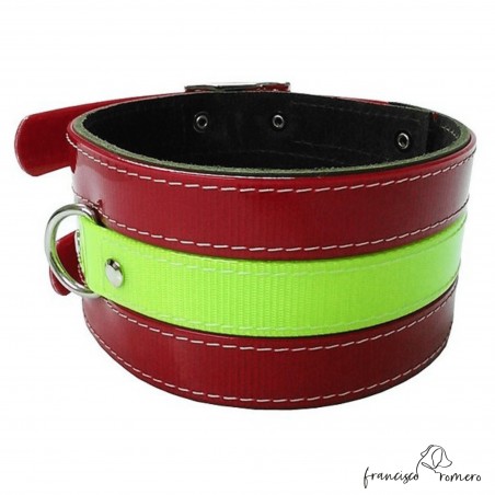 Collar para perros de rehala 7,5 cm - Tres tiras