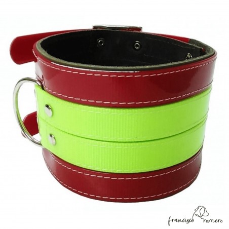 Collar para perros de rehala 10 cm cuatro tiras