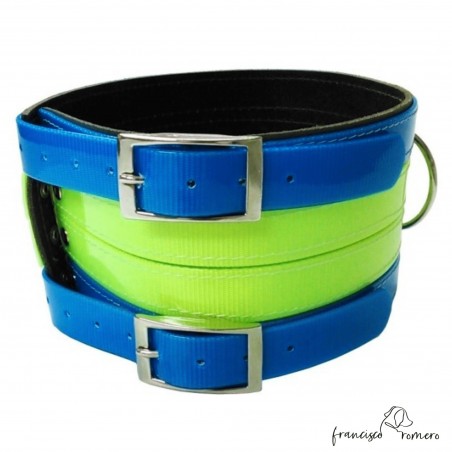 Collar para perros de rehala 10 cm cuatro tiras
