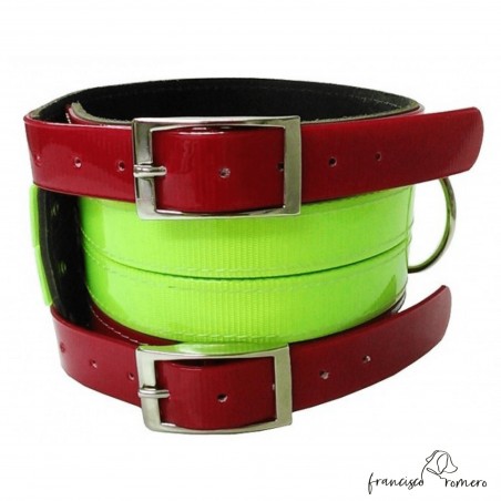 Collar para perros de rehala 10 cm cuatro tiras