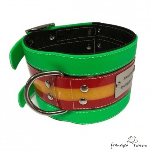 Collar para perros de rehala 10 cm...