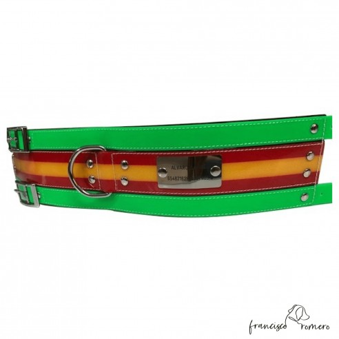 Collar para perros de rehala 10 cm...