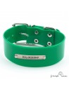Collar Biothane Gold ancho cinta 3,8 cm Personalizado para perro
