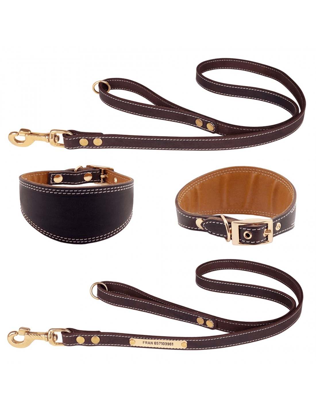 Colección galgo liso oro