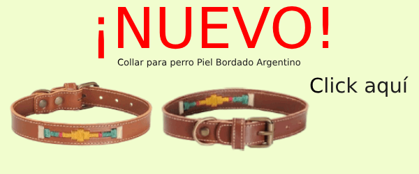 Collar de Perro Bordado Argentino Barato